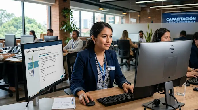 Nivel de inglés requerido para trabajar en un call center en Guatemala